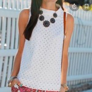 Jcrew blue sleeveless blouse